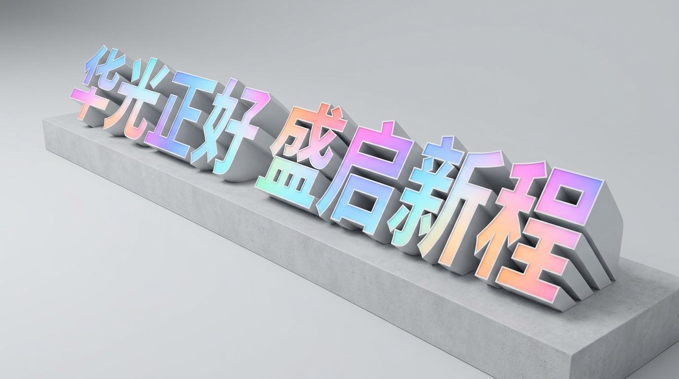 立体发光字设计