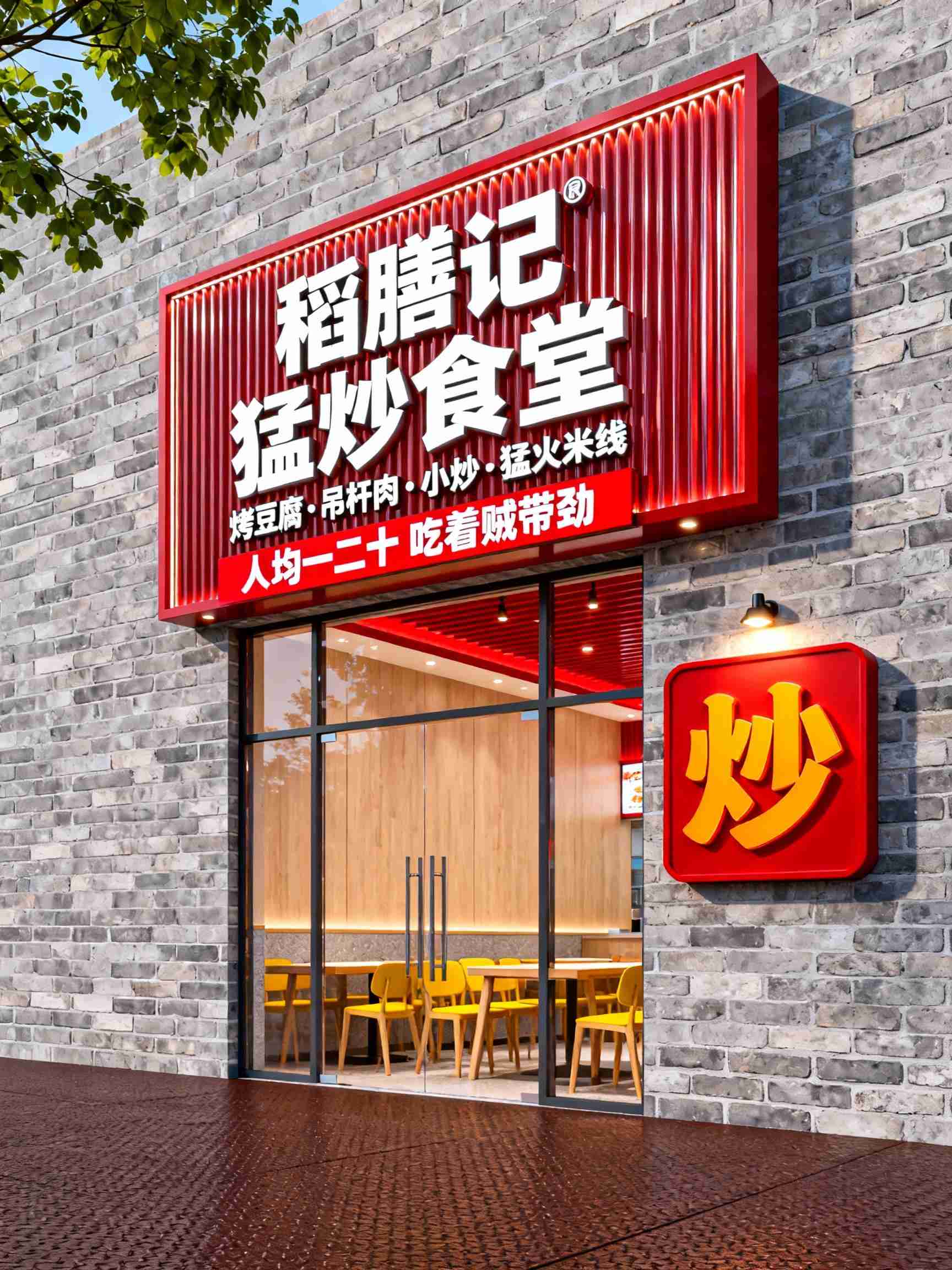 餐厅食堂门头