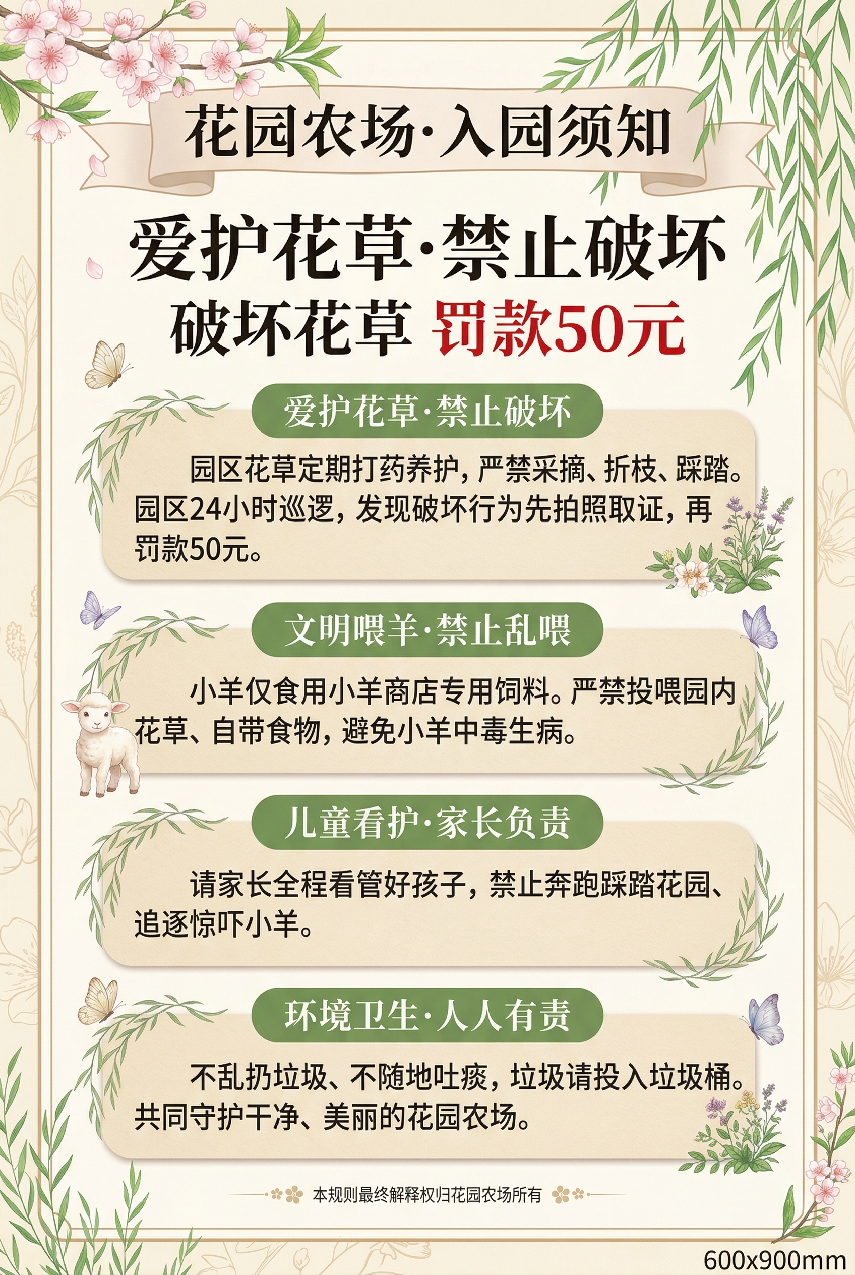 花园农场须园须知