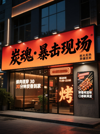 烧烤店门头