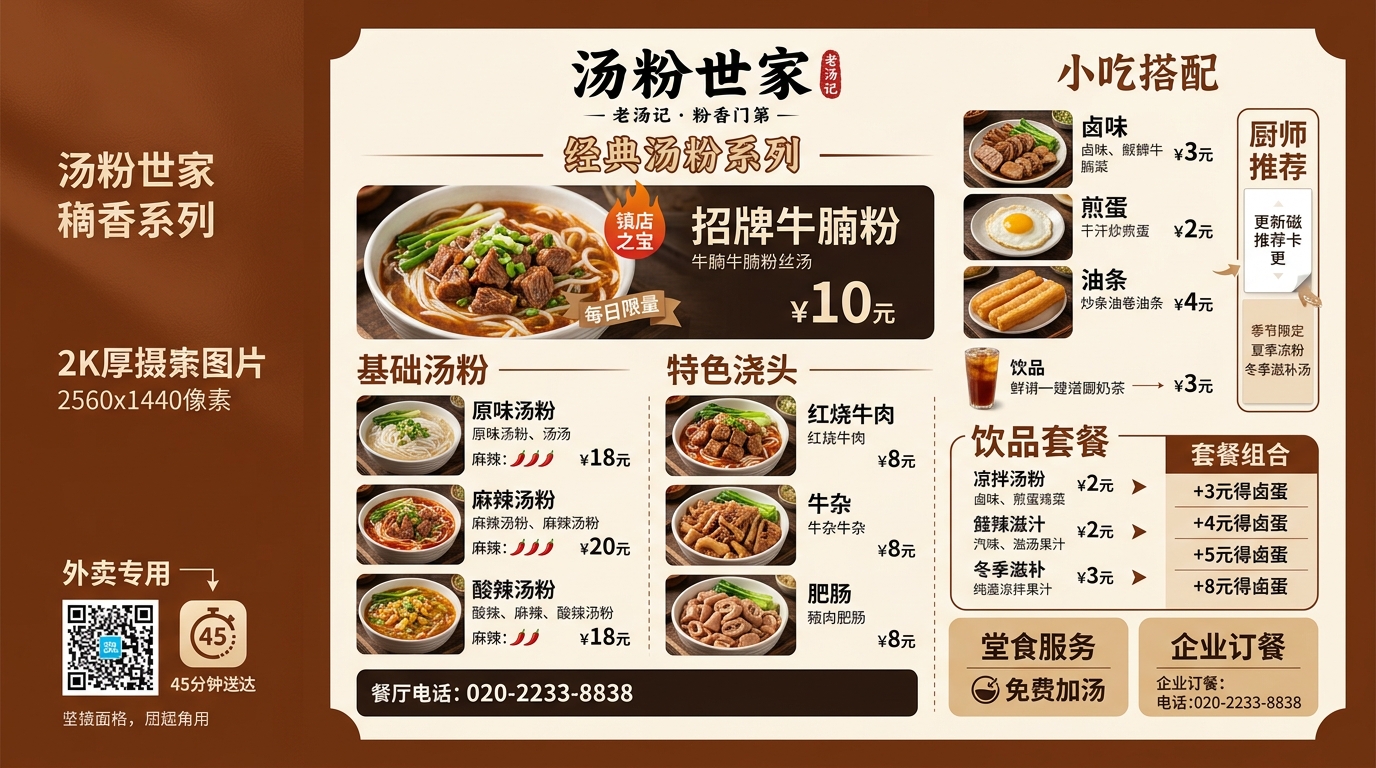 菜单菜谱设计