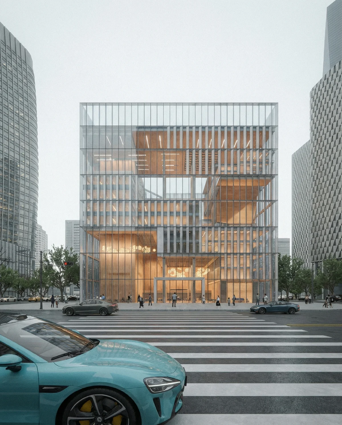 高级灰建筑渲染