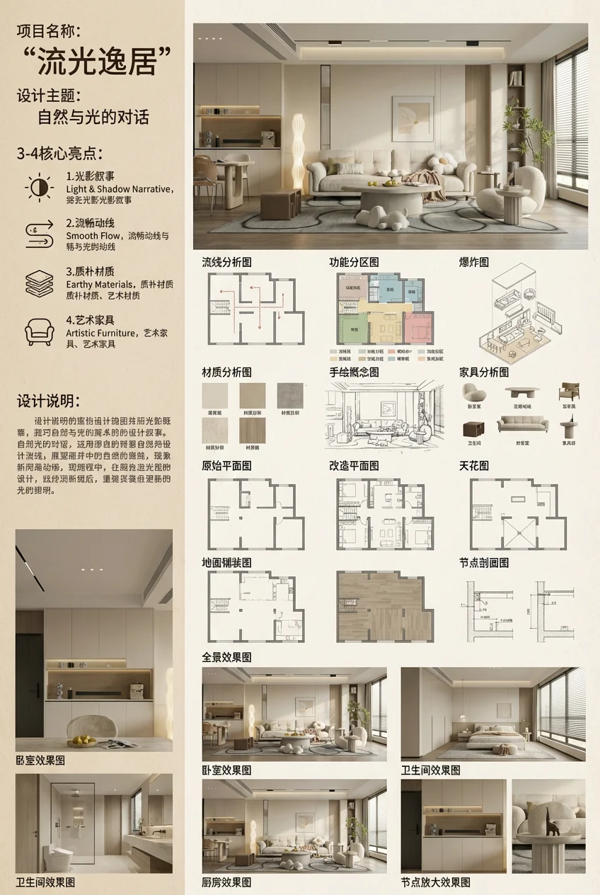 竖向室内展板
