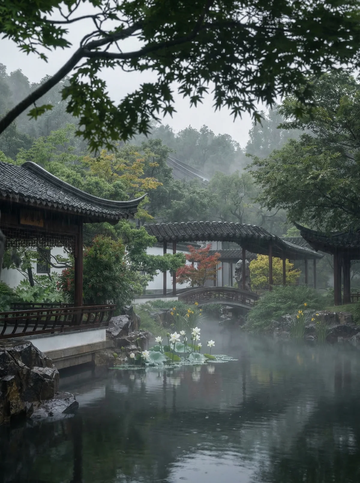 古典园林雾感渲染