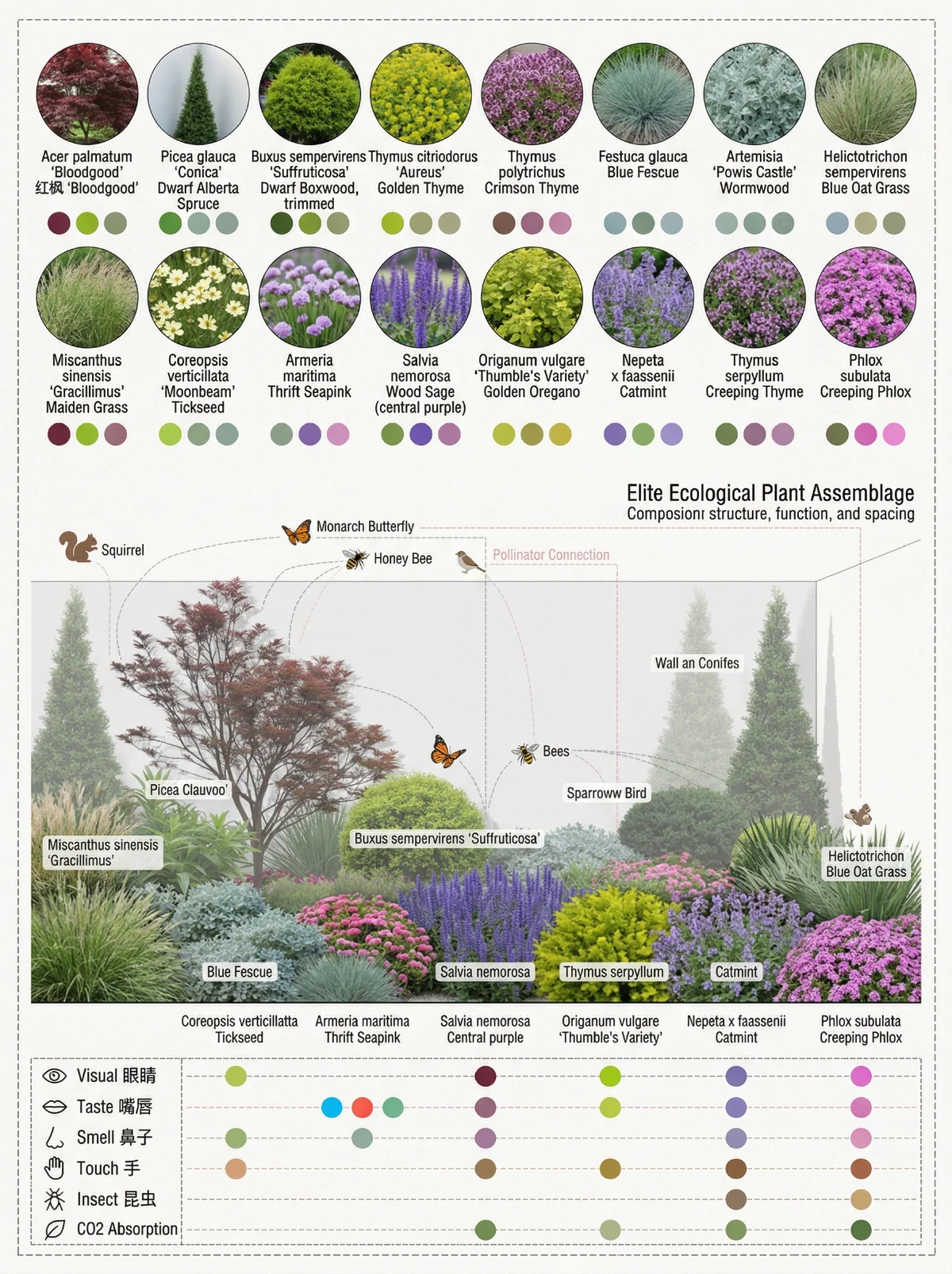 景观植物分析图