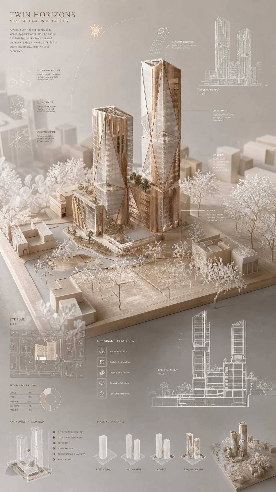 建筑手工模型分析图