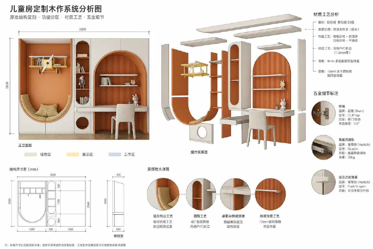 木作设计专业方案分析图