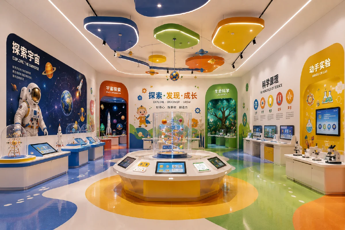 儿童科普展厅效果图
