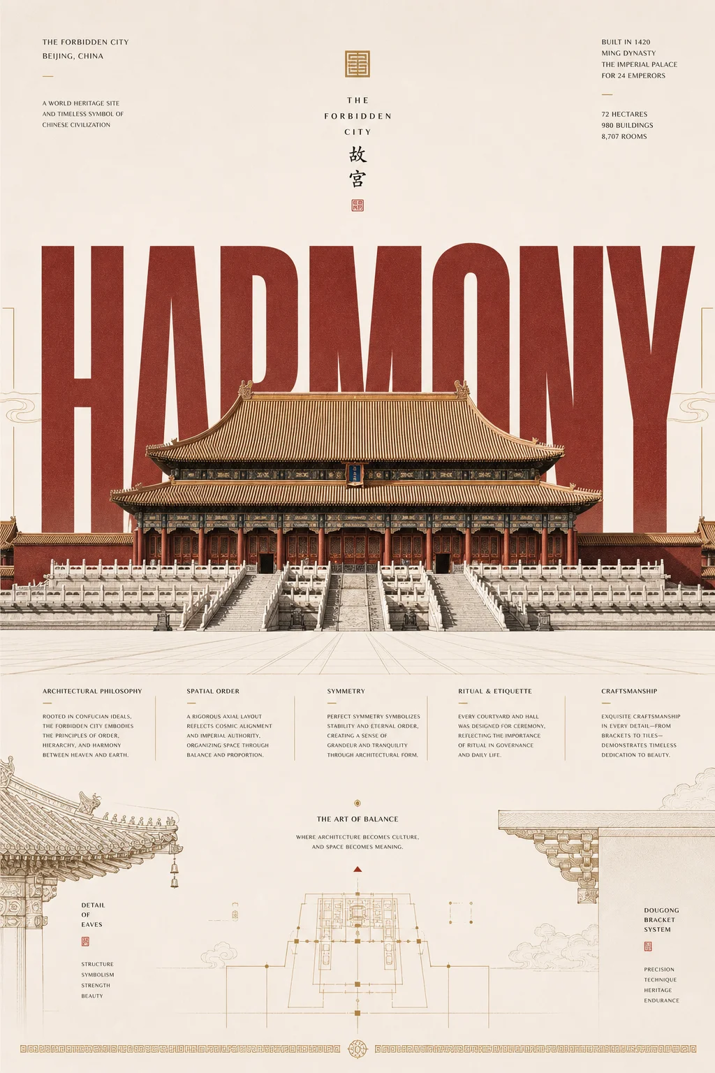 建筑插画海报