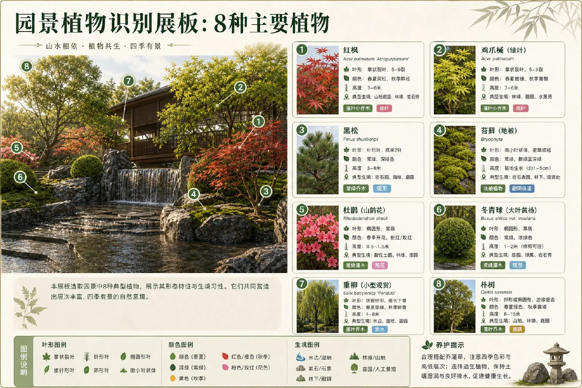 植物识别展板