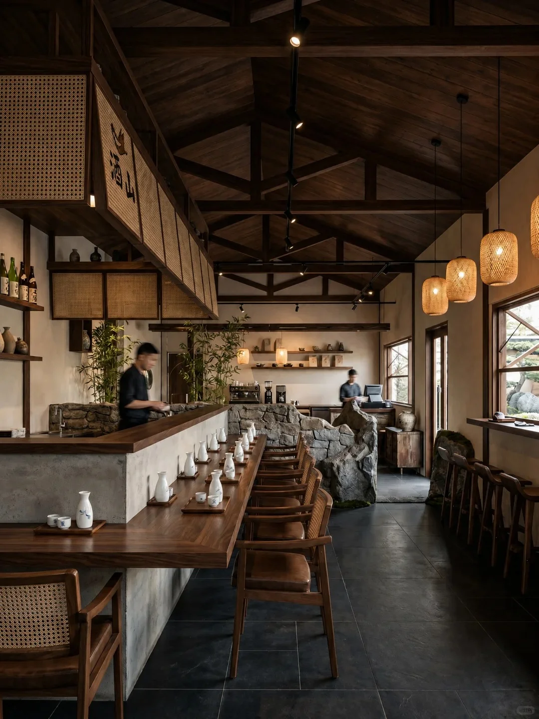 商业餐厅室内渲染