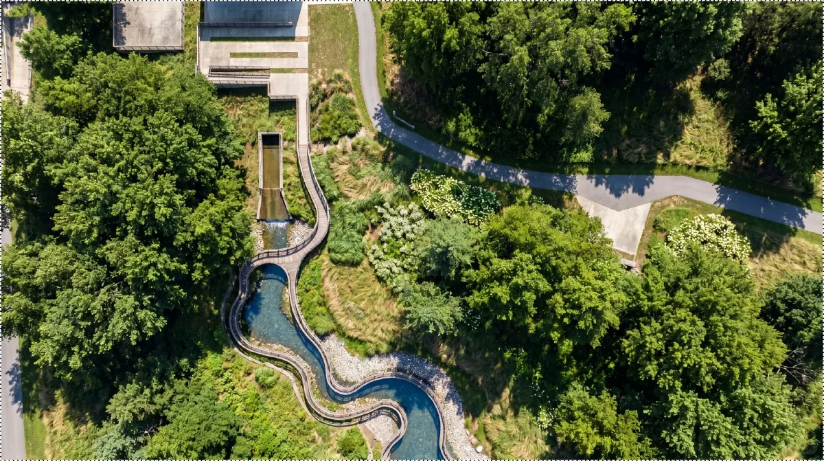 景观鸟瞰顶视图渲染