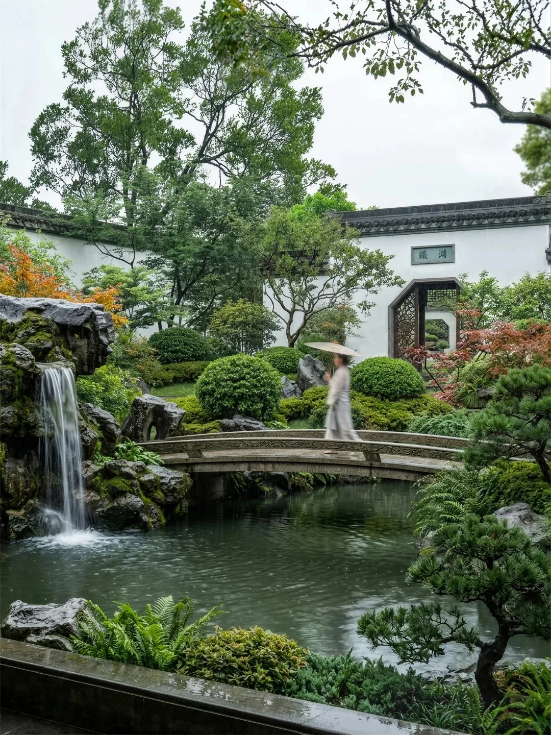 中式园林景观渲染
