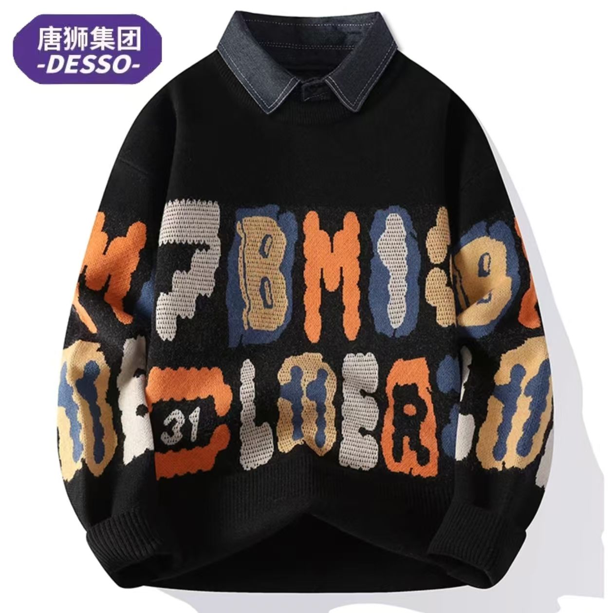 男性AI模特换装(肖像融合) 效果图