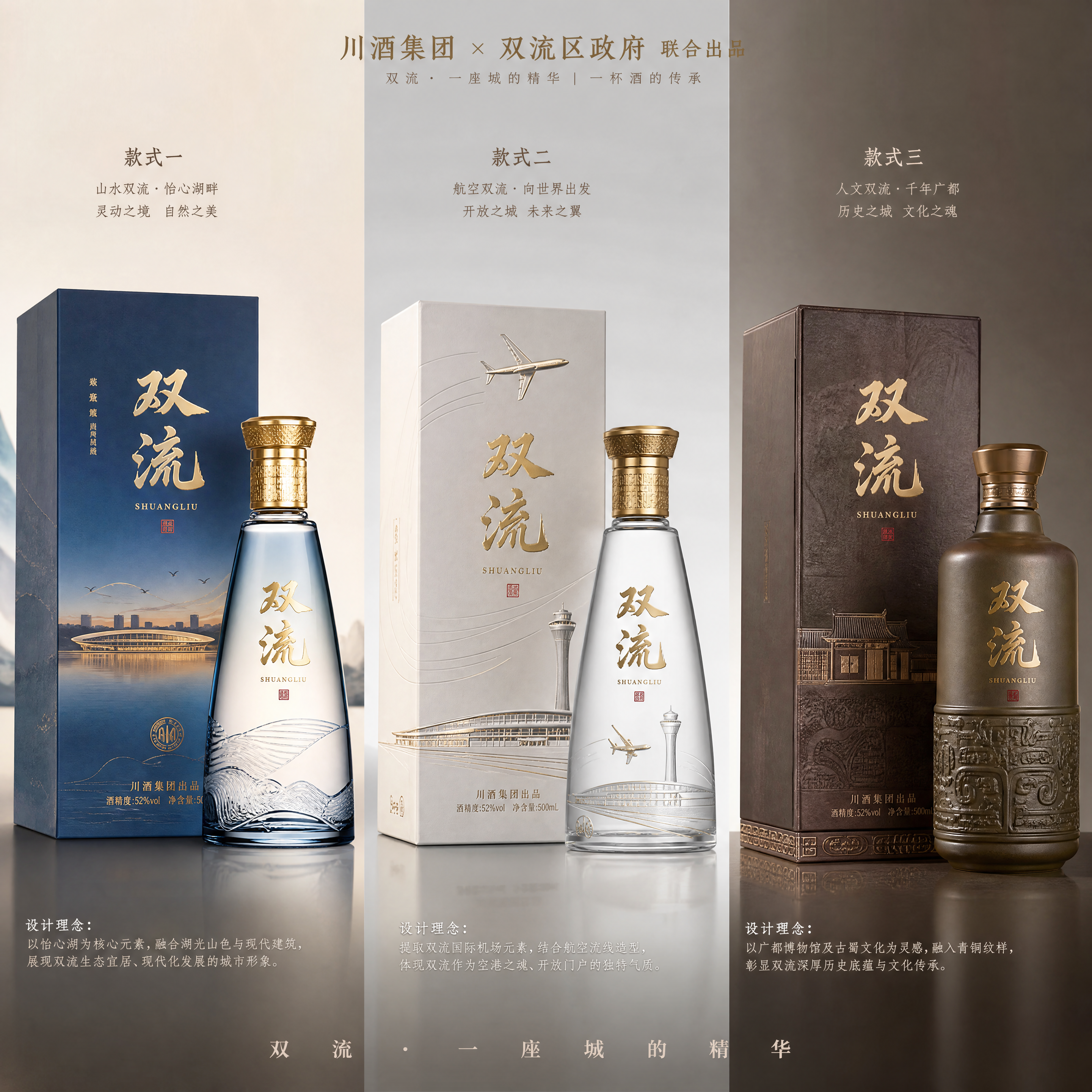 目前川酒集团和双流政府要合作打造一款产品名称为双流的白酒品牌，作为双流的特色文旅产品。现在需要进行产… (3)