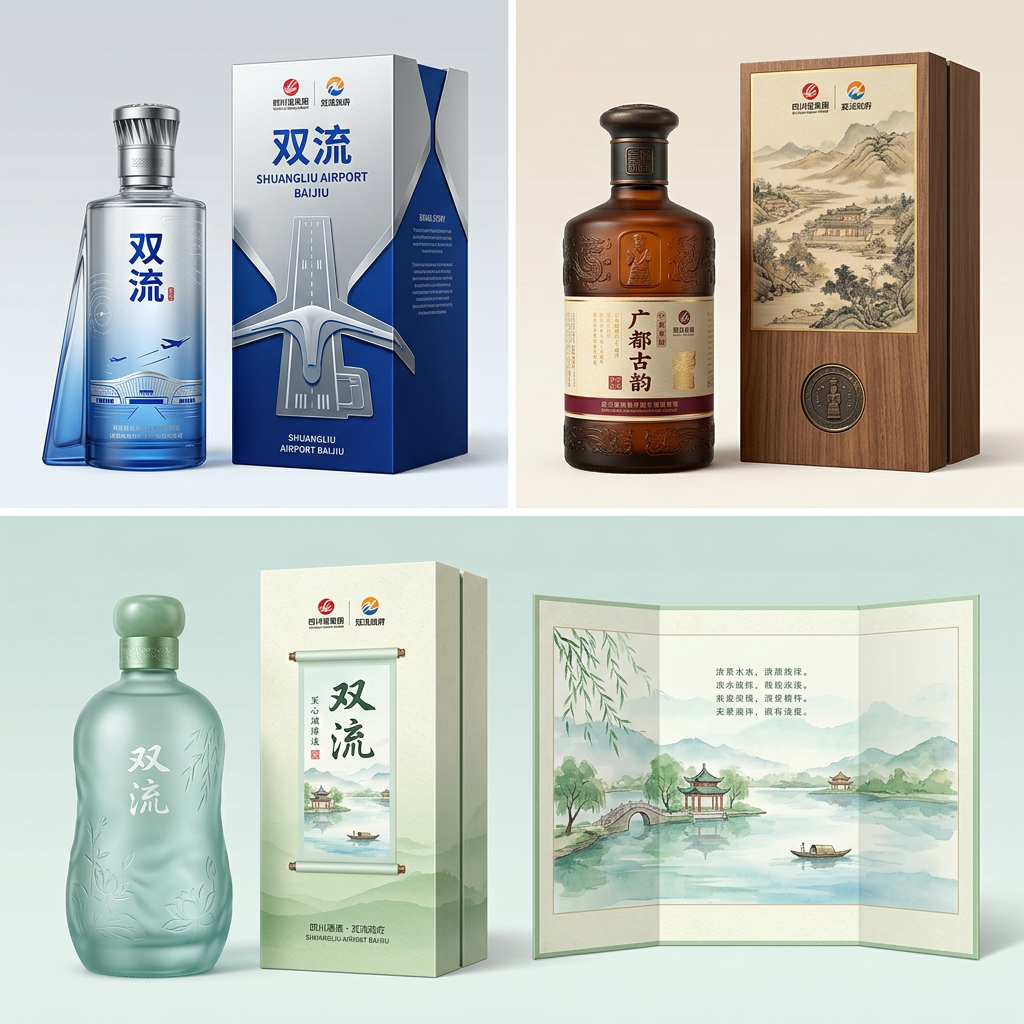 目前川酒集团和双流政府要合作打造一款产品名称为双流的白酒品牌，作为双流的特色文旅产品。现在需要进行产… (4)