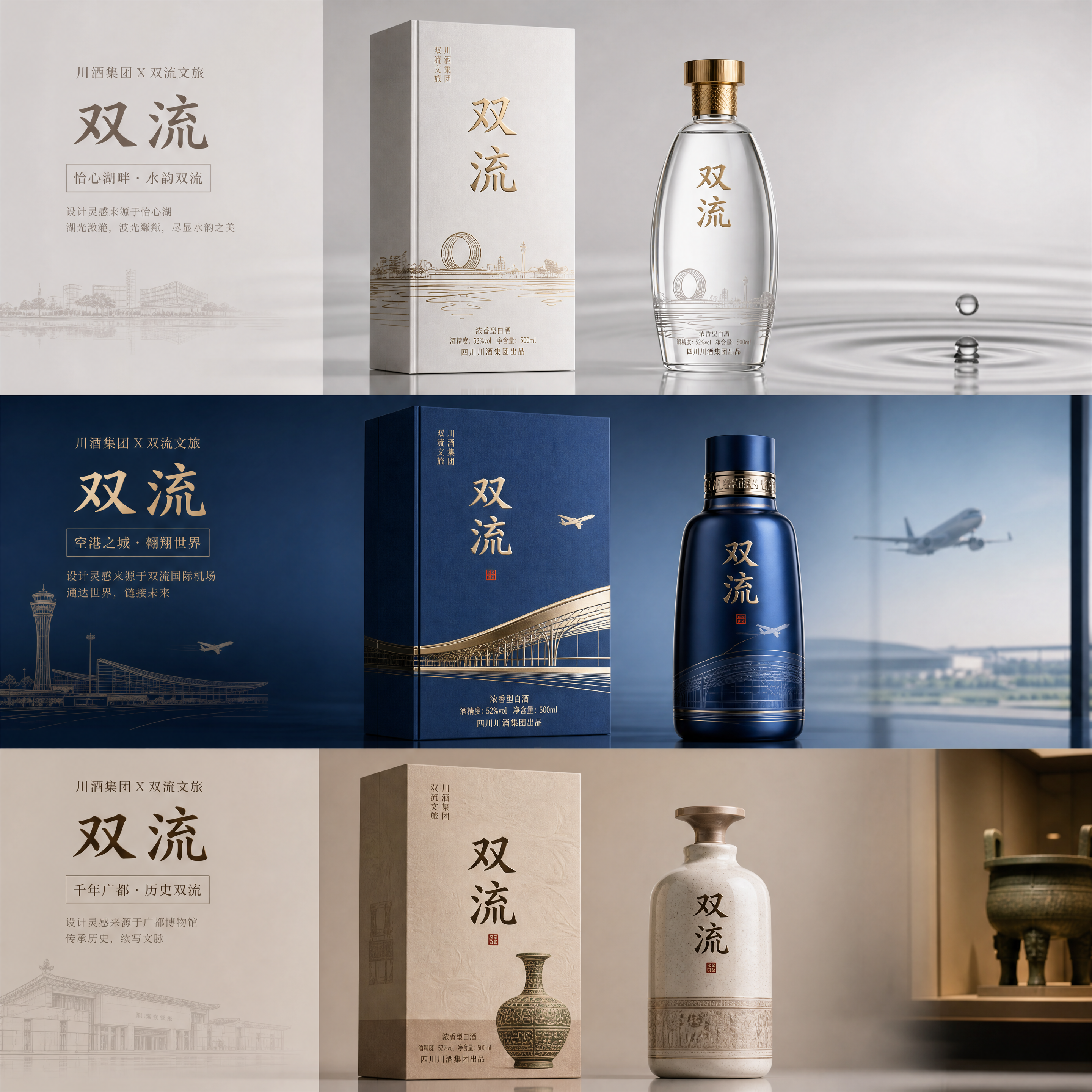 目前川酒集团和双流政府要合作打造一款产品名称为双流的白酒品牌，作为双流的特色文旅产品。现在需要进行产…