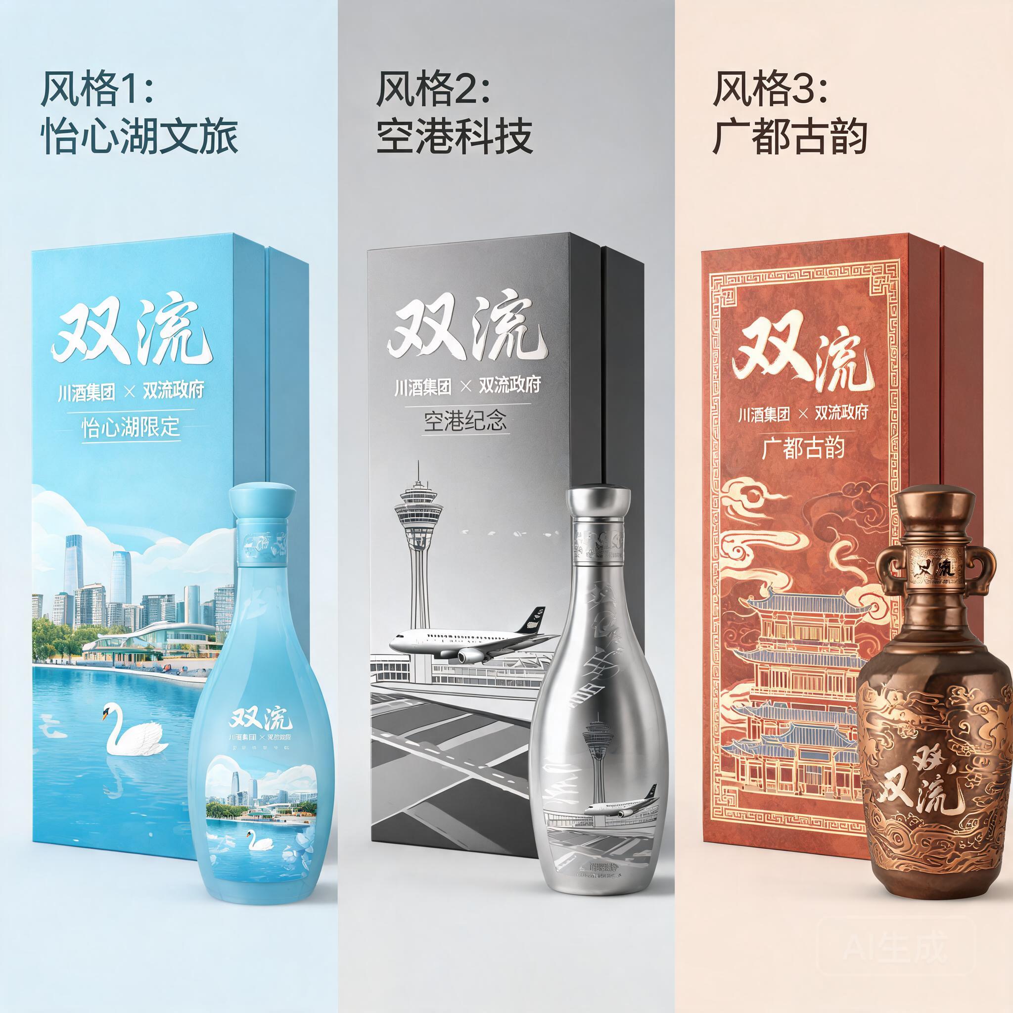 目前川酒集团和双流政府要合作打造一款产品名称为双流的白酒品牌，作为双流的特色文旅产品。现在需要进行产… (3)