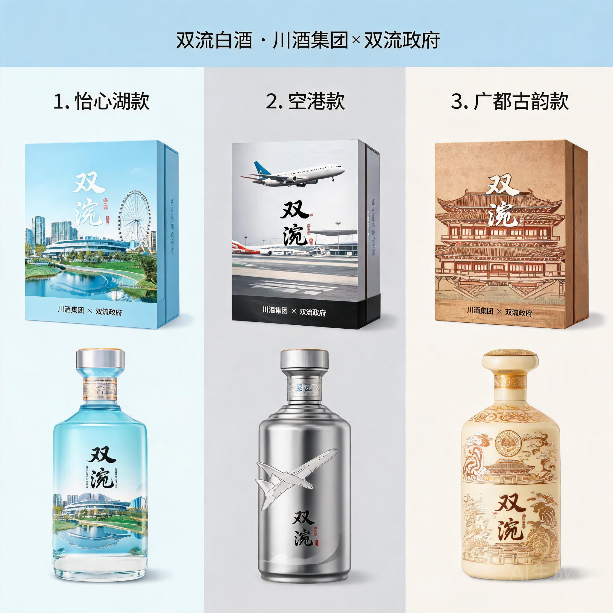 目前川酒集团和双流政府要合作打造一款产品名称为双流的白酒品牌，作为双流的特色文旅产品。现在需要进行产…
