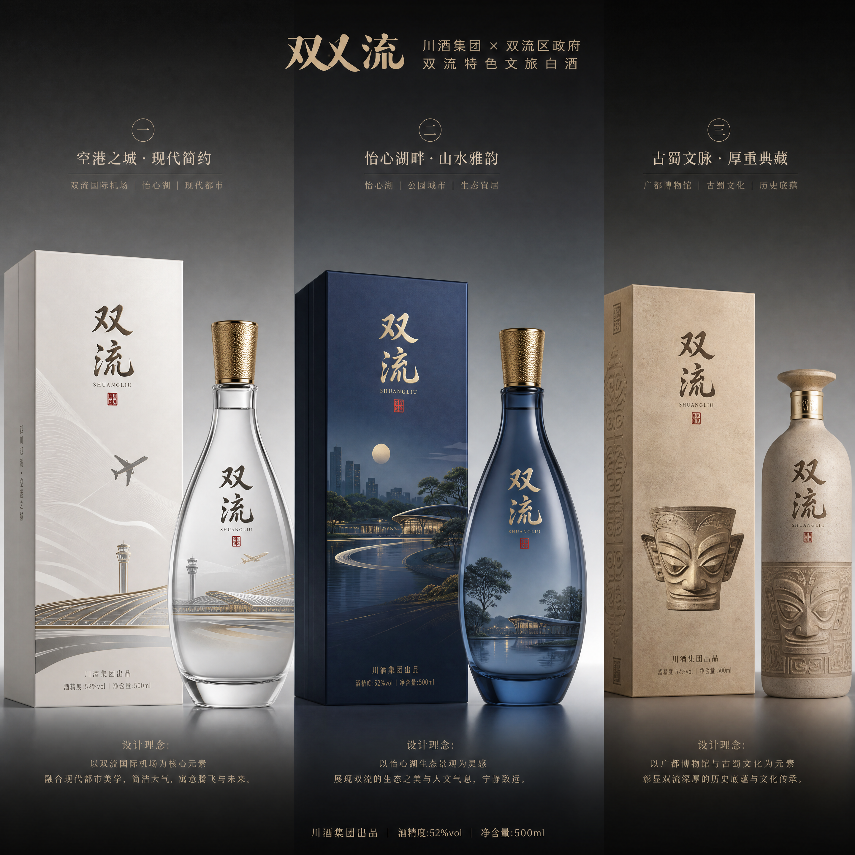 目前川酒集团和双流政府要合作打造一款产品名称为双流的白酒品牌，作为双流的特色文旅产品。现在需要进行产… (2)
