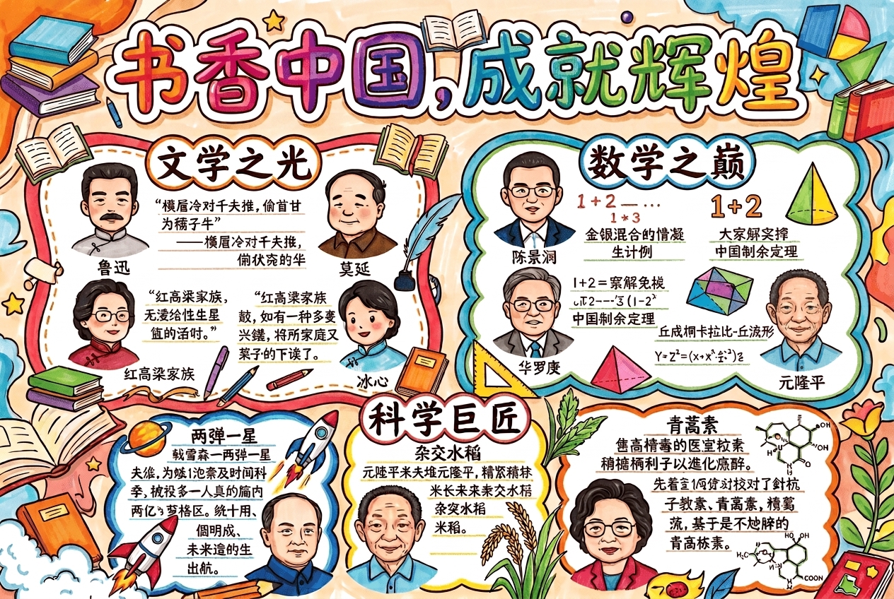 标题放在中间，人物减少，不要以画格子的形象隔开写字部分