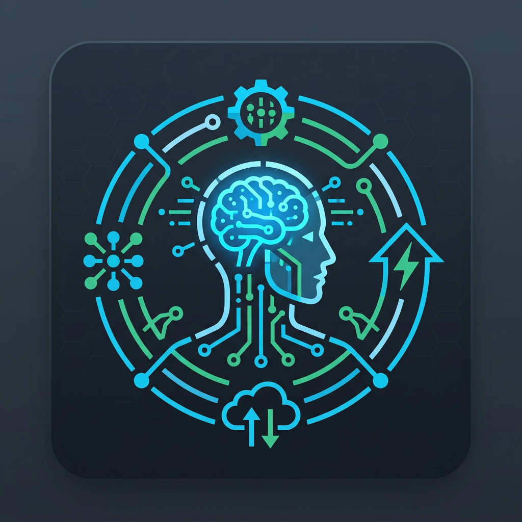 智能体的图标，扁平化的科技风